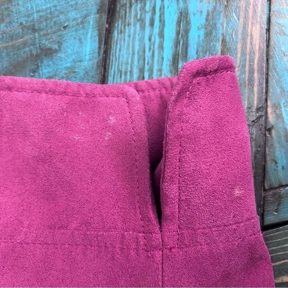 CONRAD C Pink Faux Suede Jacket Size 24 - Picture 7 of 11
